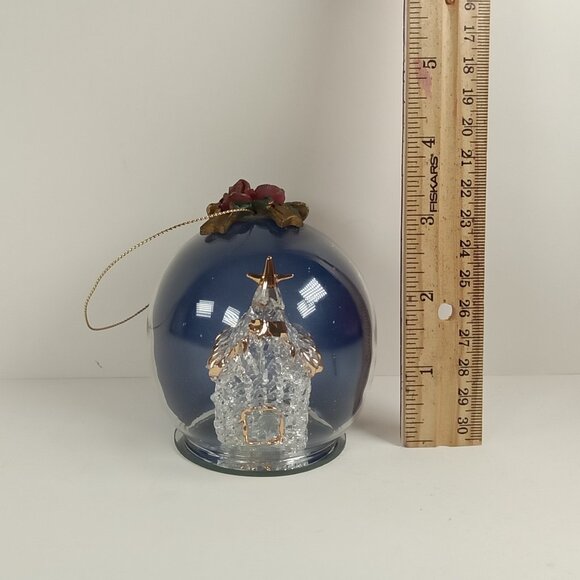 Glass Collection High Quality Church Globe Christmas Holiday Ornament - Picture 8 of 8